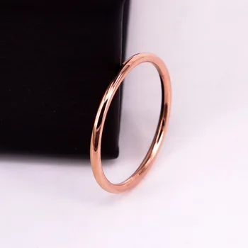 2023 Нов годежен пръстен от неръждаема стомана за жени, плосък пръстен на пръста си, Модни Бижута за годеж