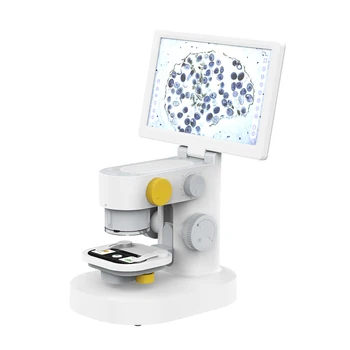 9-Инчов акумулаторна умен микроскоп с 1200-кратно оптично увеличение, безжична микроскопични лупа, сгъваем сензорен Екран с Прозорци