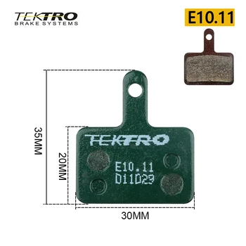 TEKTRO E10.11 Метални Спирачни Накладки от смола на МТВ, Велосипедни Дискови Накладки за SHIMANO MT200 M355 M375 M395 M415 M465 M475 M485 M525 M575