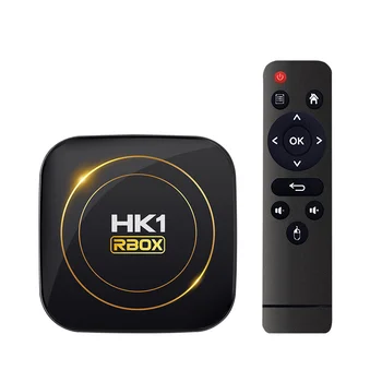 НОВ HK1RBOX H8S Smart TV BOX 4G 64G Android 12 Allwinner H618 6K 5G Wifi BT 4K 3D мултимедиен плейър HK1 RBOX телеприставка TVBOX