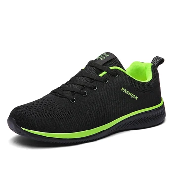 Обувки, мъжки обувки, леки спортни маратонки за бягане маратонки за бягане, дишаща мека мъжки спортни обувки, черен, голям размер на 46 47