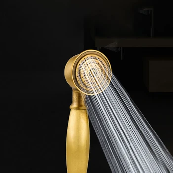 Реколта мед накрайник за душ, накрайник за душ с висока водна струя, филтър за вода премиум-клас за баня с универсален интерфейс