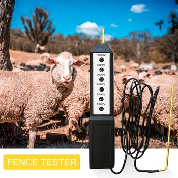 Тестер за налягане на оградата на фермата, тестер за напрежение в ранчото, неон пузырьковый тестер за налягане за различни видове електрически огради без батерии