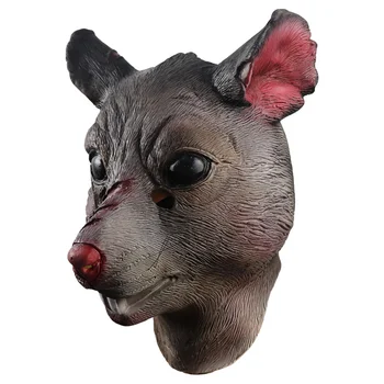 Забавна мультяшная маска плъхове на Хелоуин, cosplay на мишката, костюмиран за партита в зоологическата градина, подпори