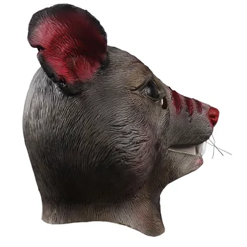 Забавна мультяшная маска плъхове на Хелоуин, cosplay на мишката, костюмиран за партита в зоологическата градина, подпори